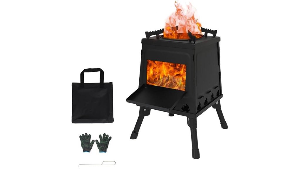 portable camping wood stove