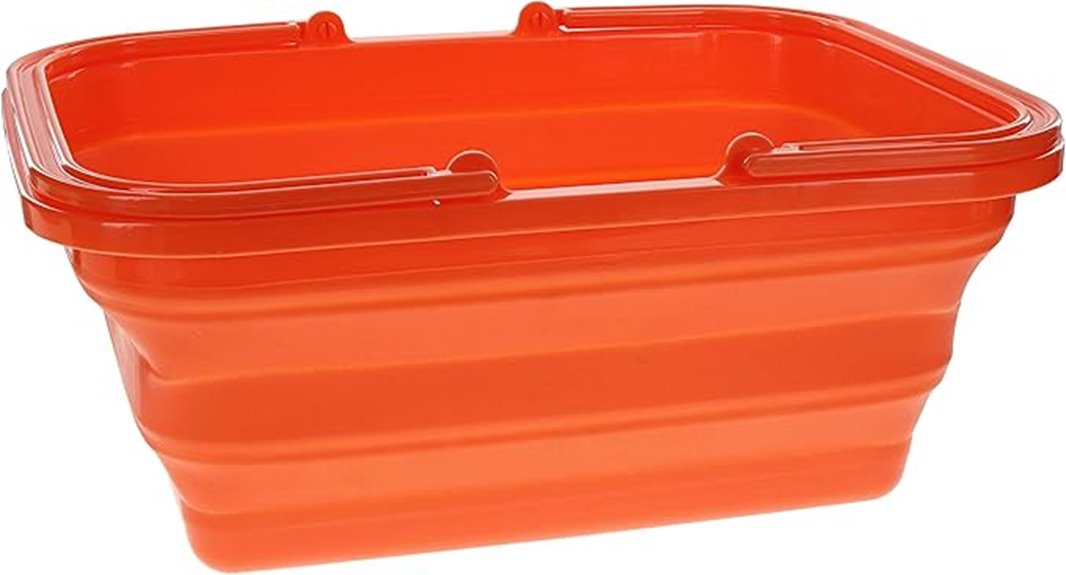 portable collapsible wash basin