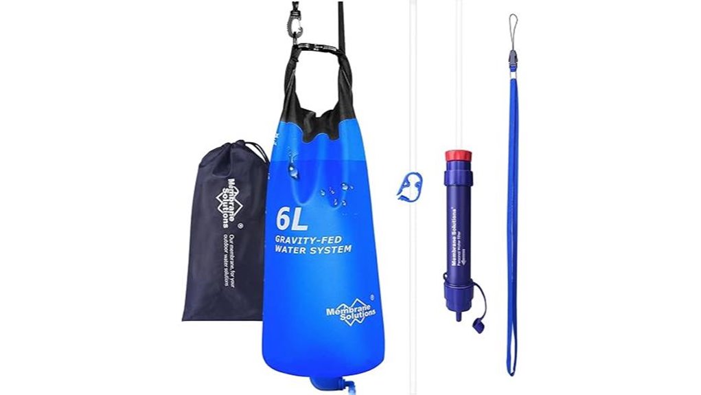 portable gravity water filtration