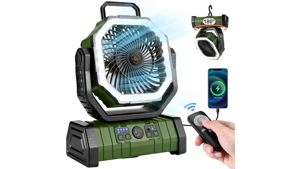 portable multi functional camping fan