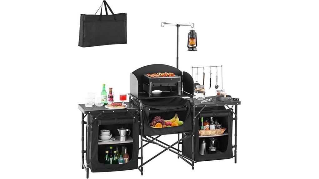 portable outdoor cooking station