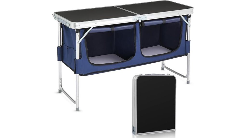 portable outdoor folding table