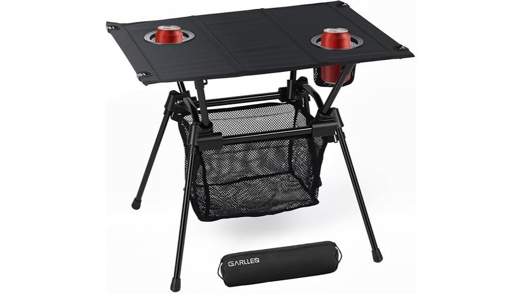 portable outdoor table features