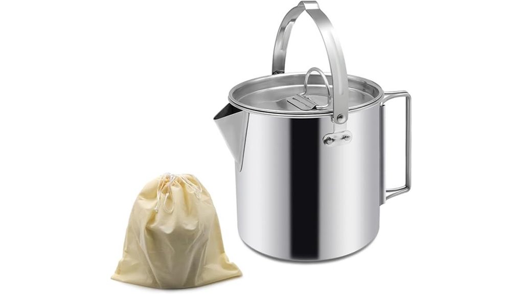 portable silver tea kettle