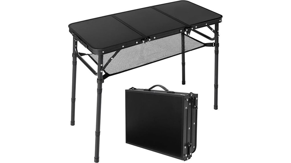 portable table with storage