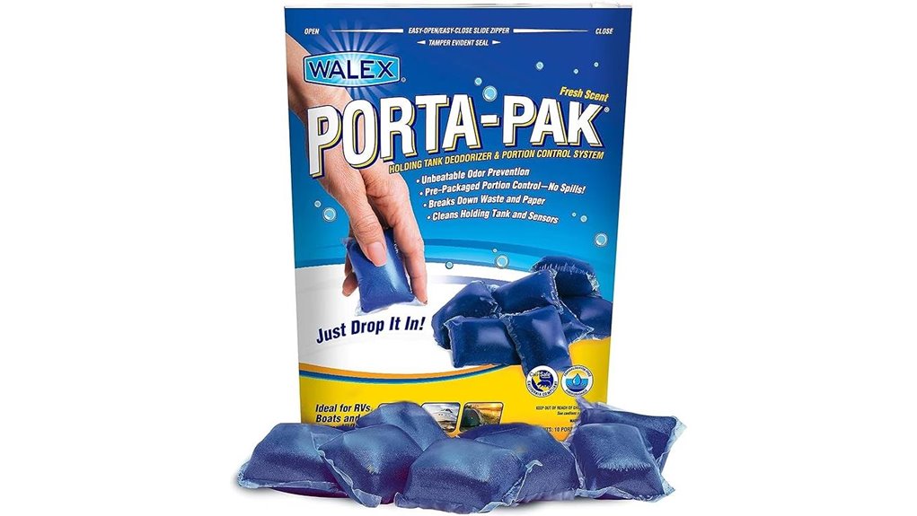 portable tank deodorizer pack