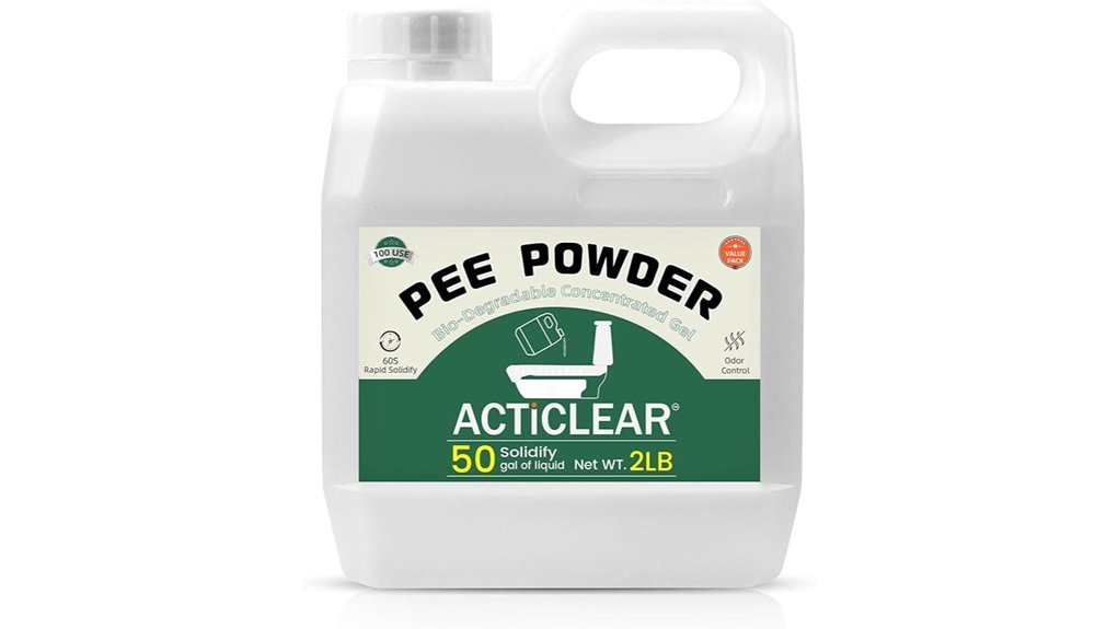 portable toilet odor control