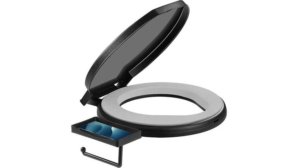 portable toilet with comfort