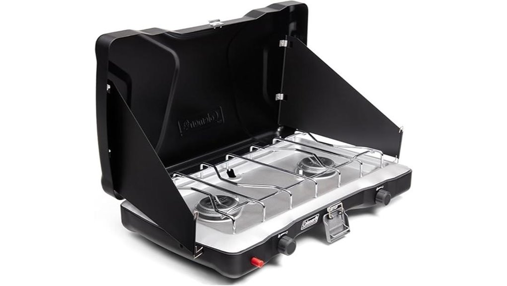 portable two burner camping stove