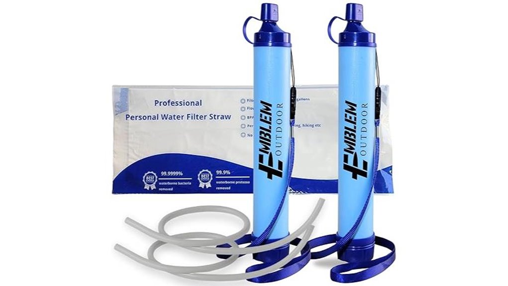 portable water filter straws