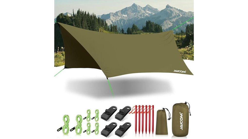 portable waterproof camping tarp