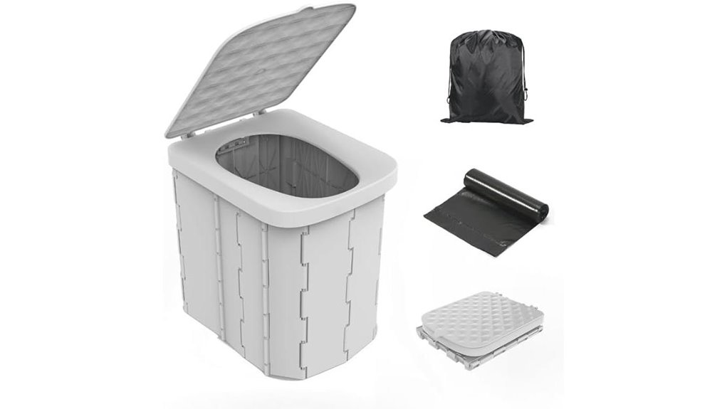 portable xl camping toilet