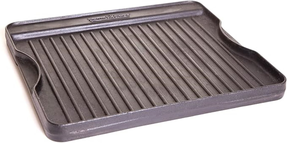 pre seasoned cast iron griddle