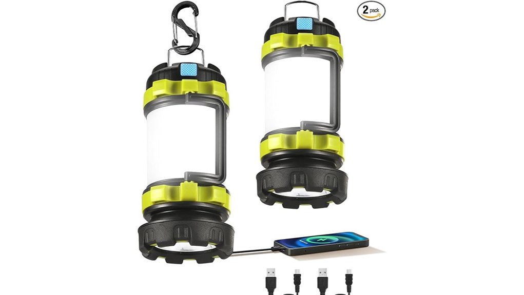 rechargeable led lantern set