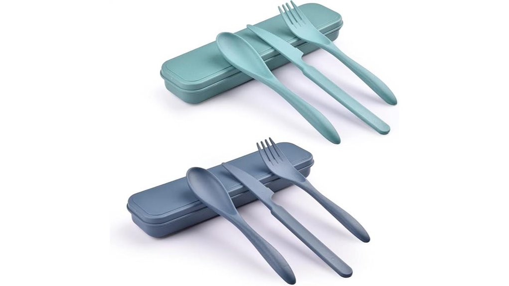 reusable camping utensil set