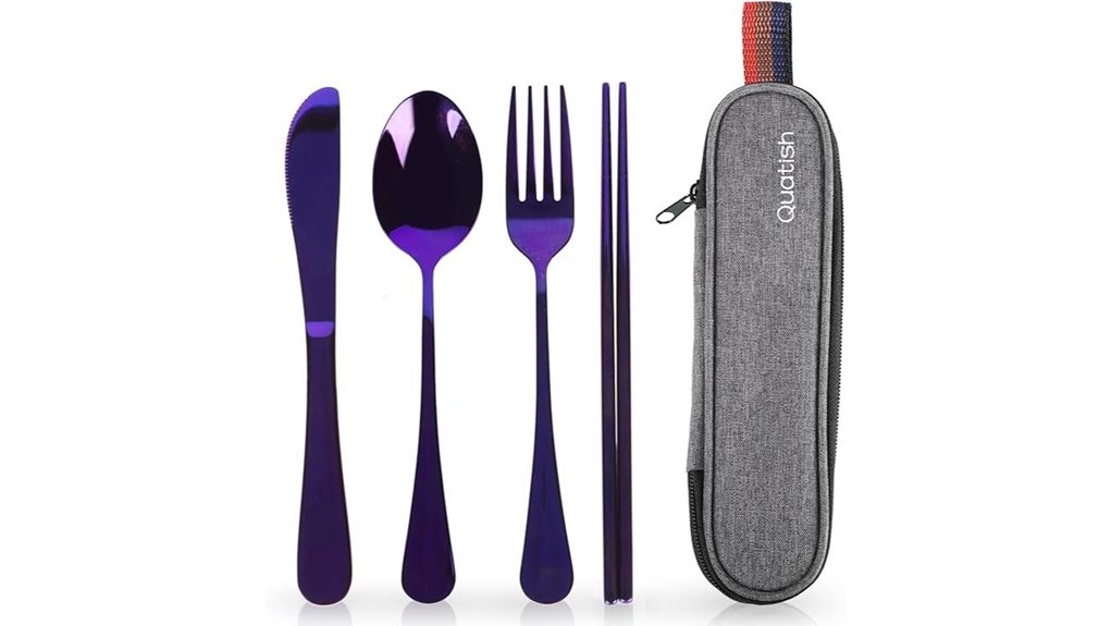 reusable travel silverware set