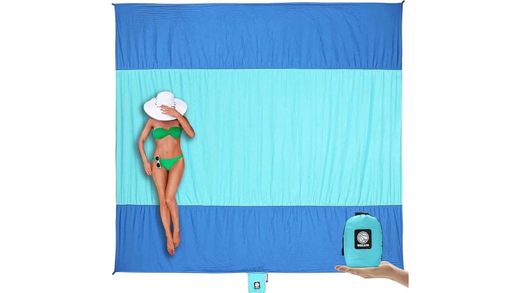 sandproof waterproof beach mat