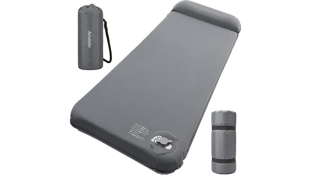 self inflating camping sleeping pad