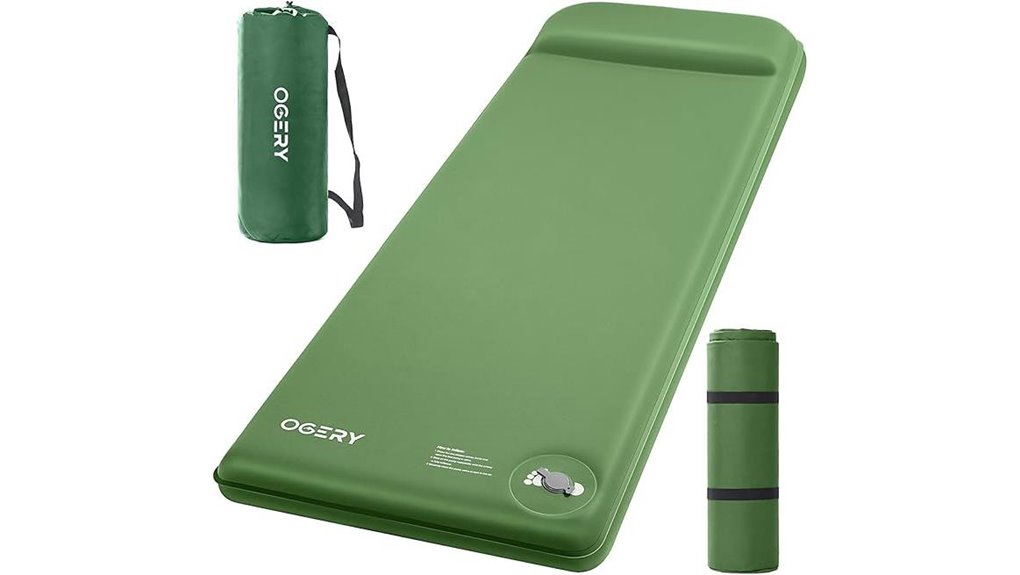 self inflating sleeping pad