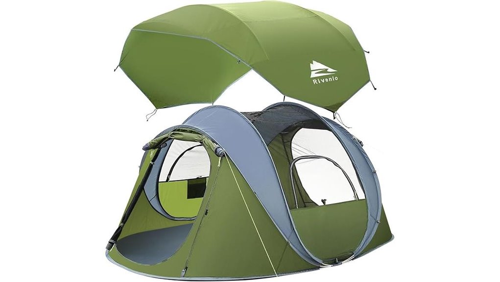 skylight rainfly pop up tent