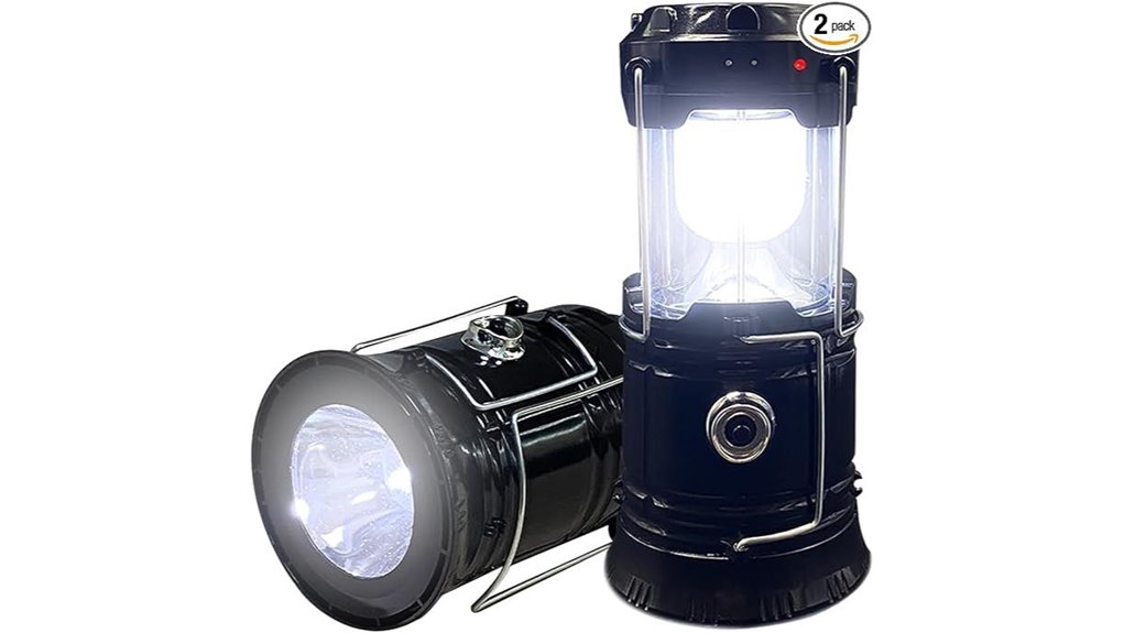 solar rechargeable camping lanterns