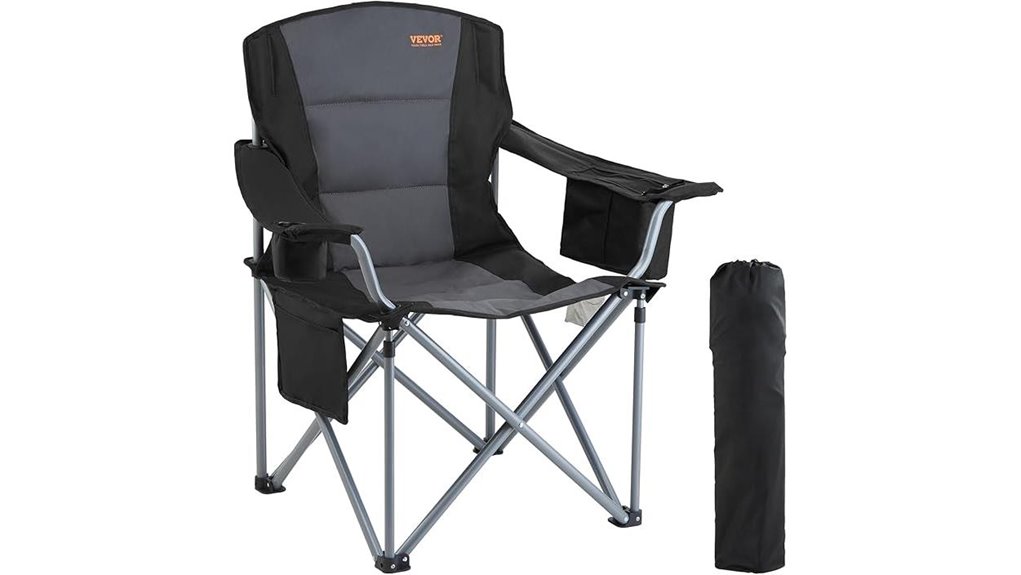spacious camping chair design