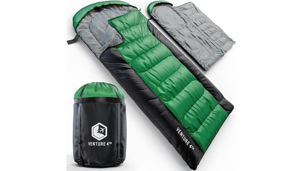 spacious dual use sleeping bag