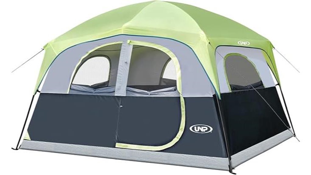 spacious family camping tent