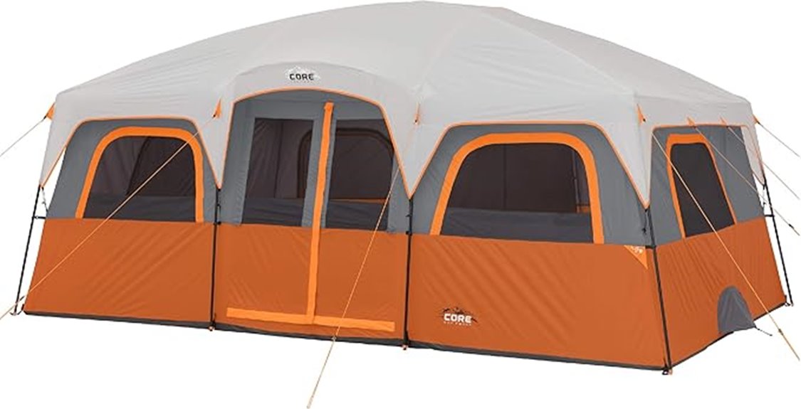 spacious tent for families