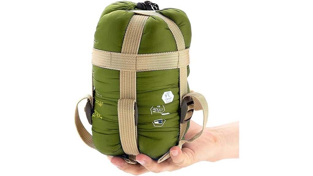 spacious warm weather sleeping bag