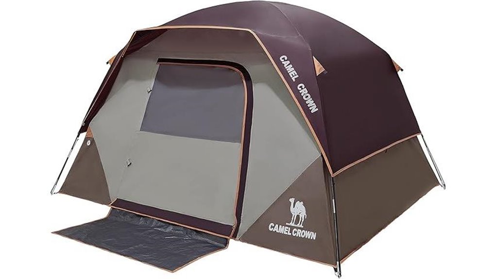 spacious waterproof camping tent