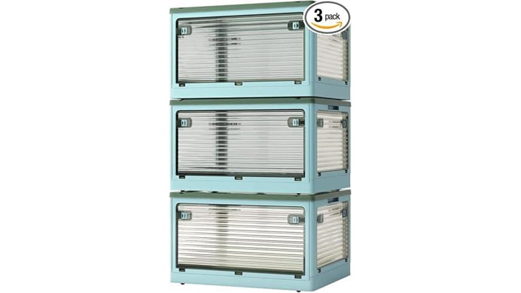 stackable bins with wheels