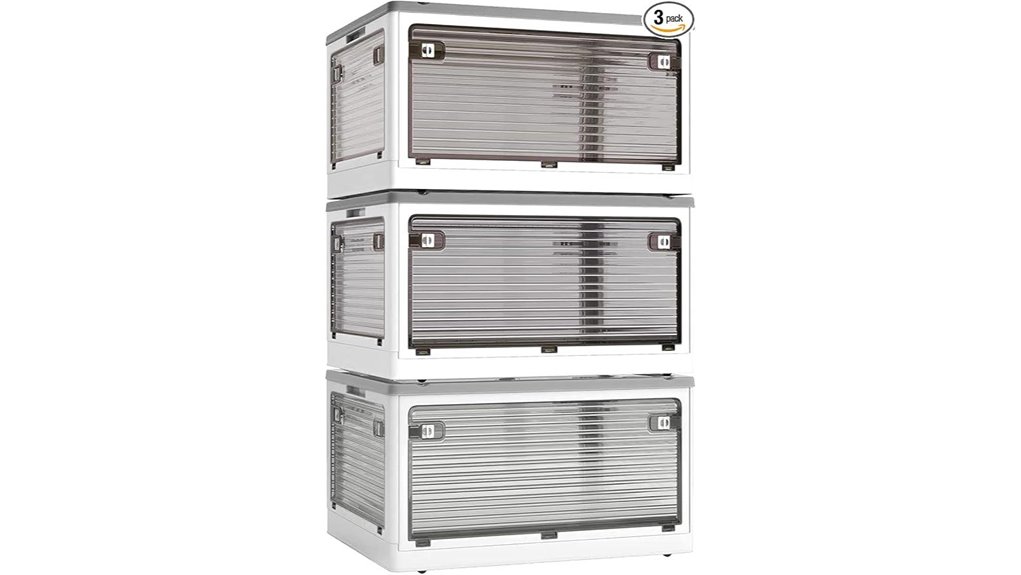stackable storage bins with wheels