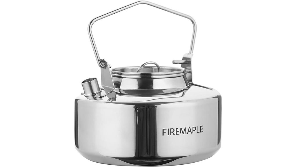 stainless steel camping kettle