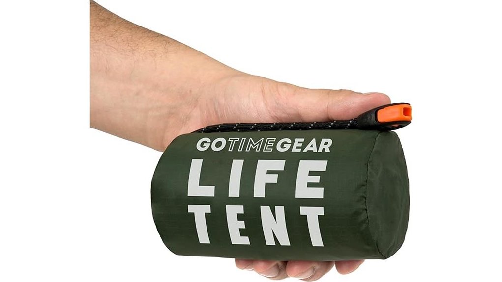 survival tent with accessories