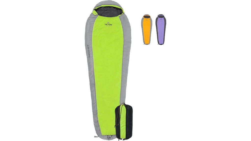 teton lightweight sleeping bag