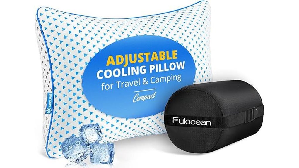 travel friendly memory foam pillow