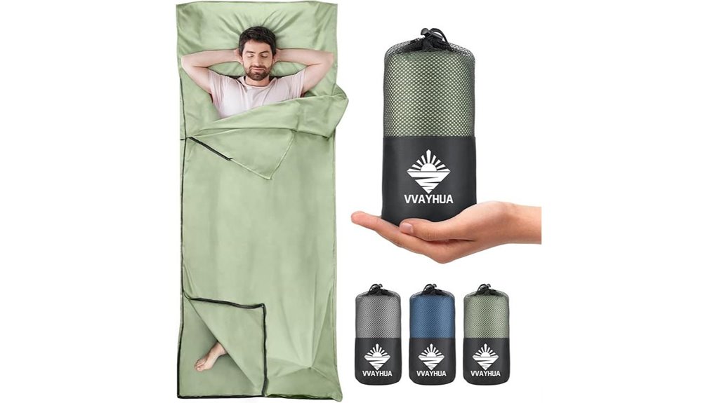 travel friendly sleeping bag liner