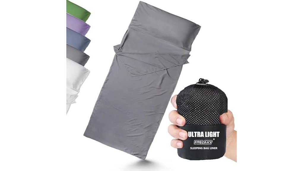 travel friendly sleeping bag liner