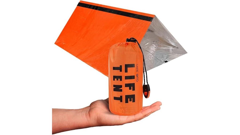 two person emergency survival tent