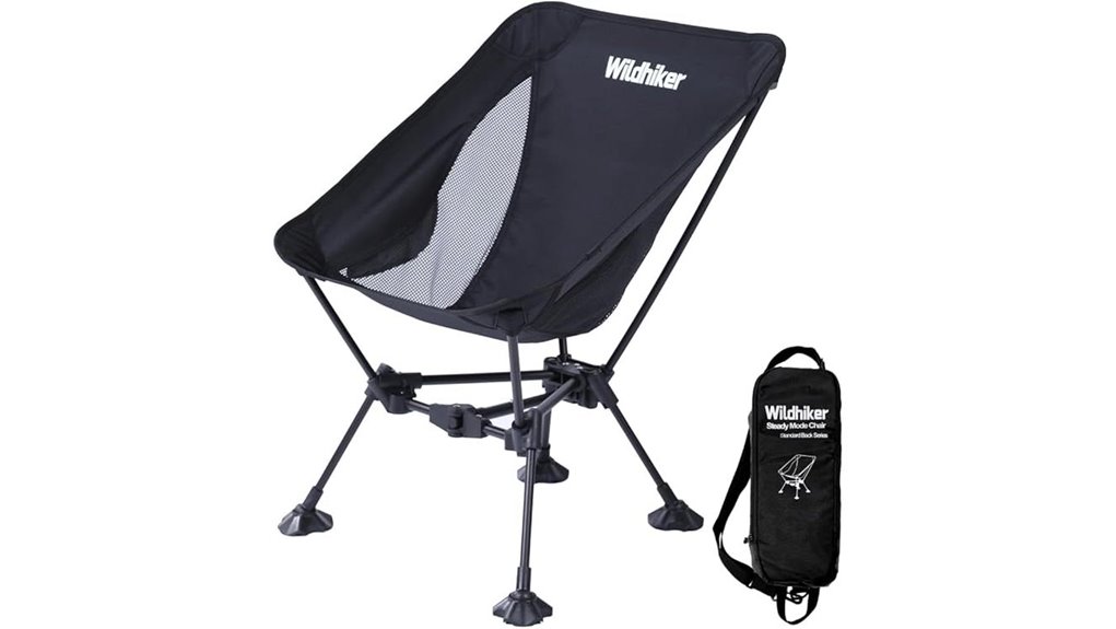 ultralight backpacking chair black