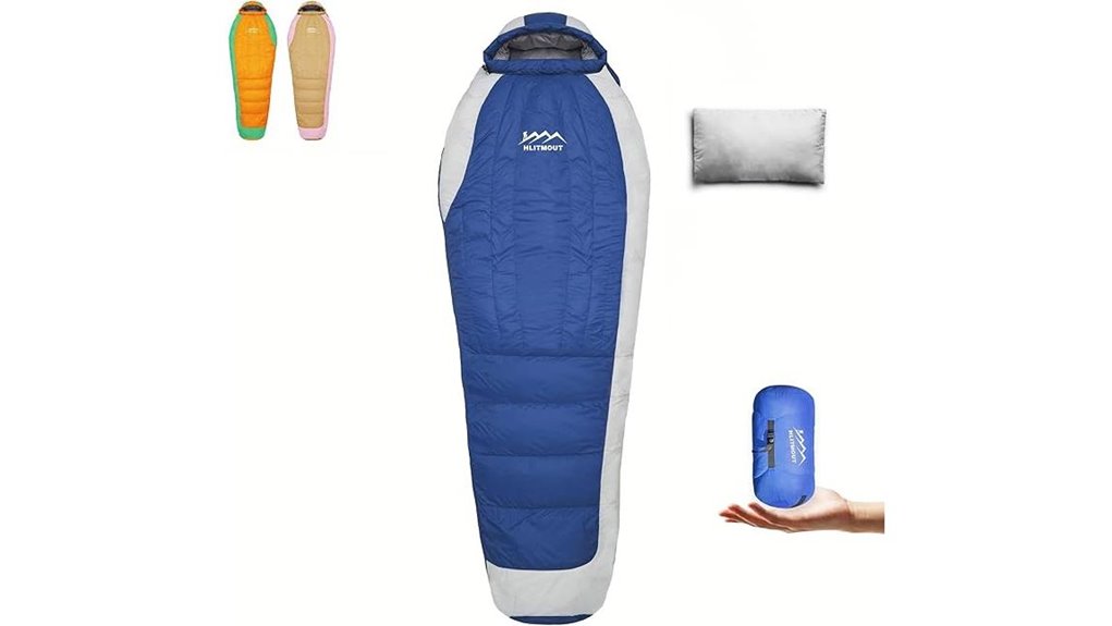 ultralight sleeping bag with pillow