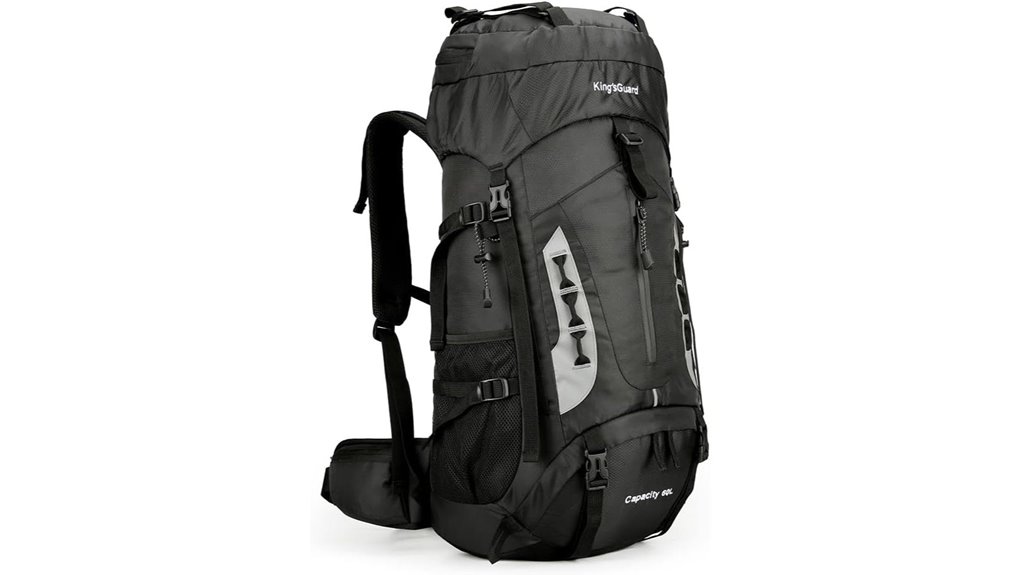 versatile black hiking backpack