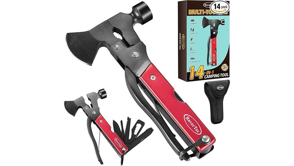 versatile camping multitool with sheath