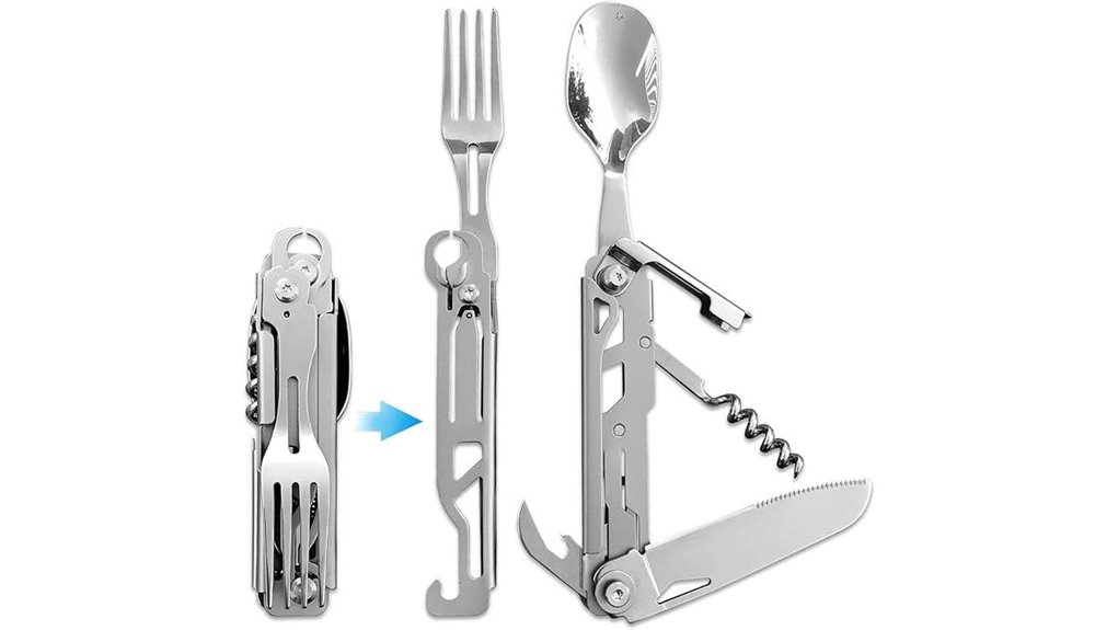 versatile camping utensil set