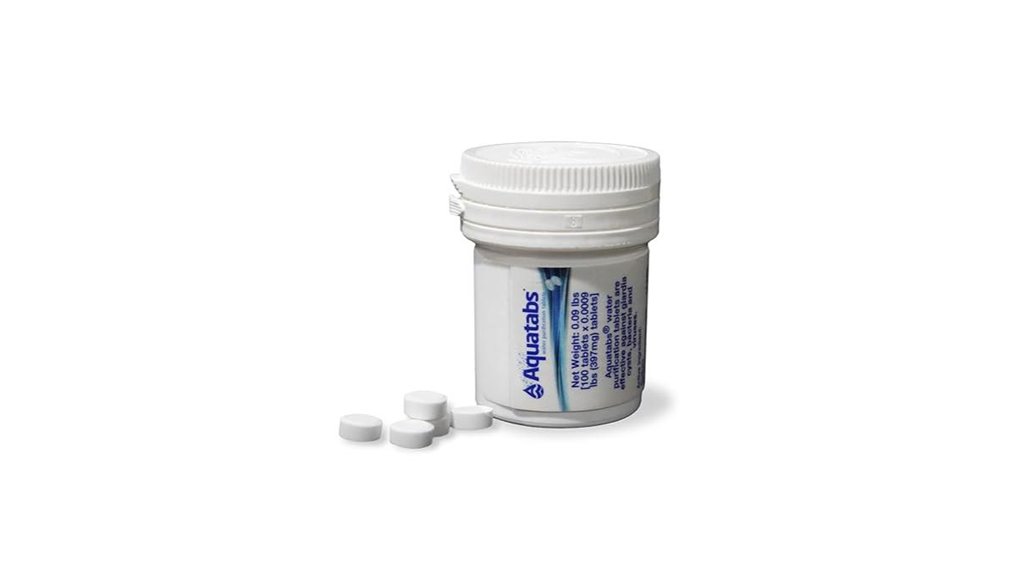 water purification tablets pack