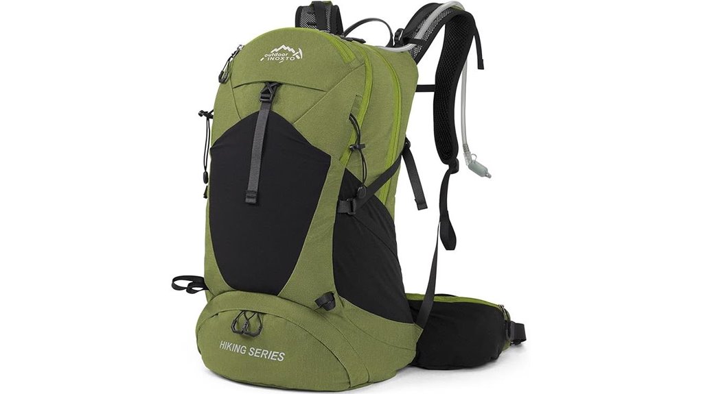 waterproof dark green backpack