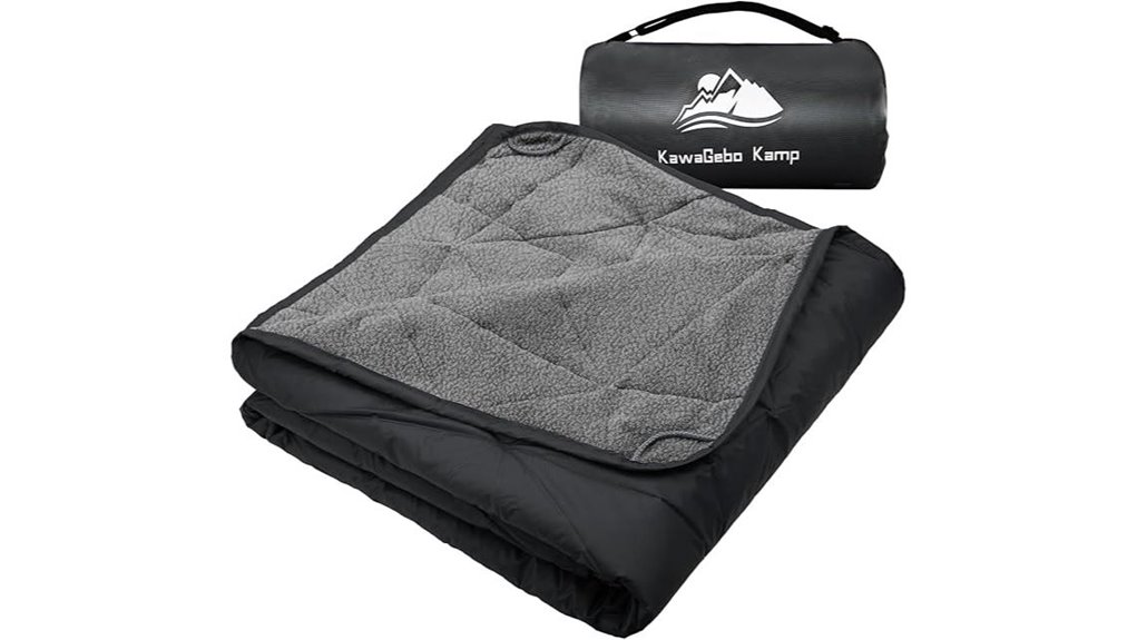 waterproof fleece camping blanket