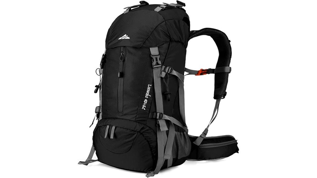 waterproof hiking backpack with cover