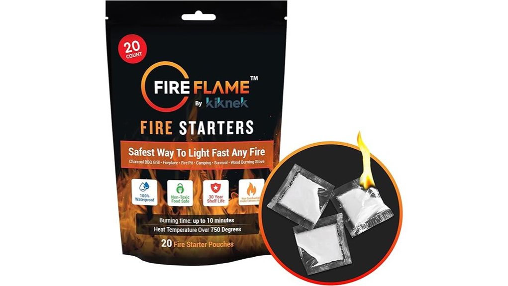 waterproof odorless fire starter